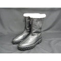 Hermes Johnny Leather Short Boots 35 Shoes Black