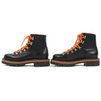 Hermes Hike Leather Logo Trekking Boots Short Black Brown Orange 41 Handbag — view 3