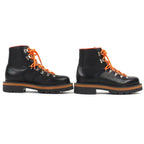 Hermes Hike Leather Logo Trekking Boots Short Black Brown Orange 41 Handbag — view 4