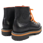 Hermes Hike Leather Logo Trekking Boots Short Black Brown Orange 41 Handbag — view 7