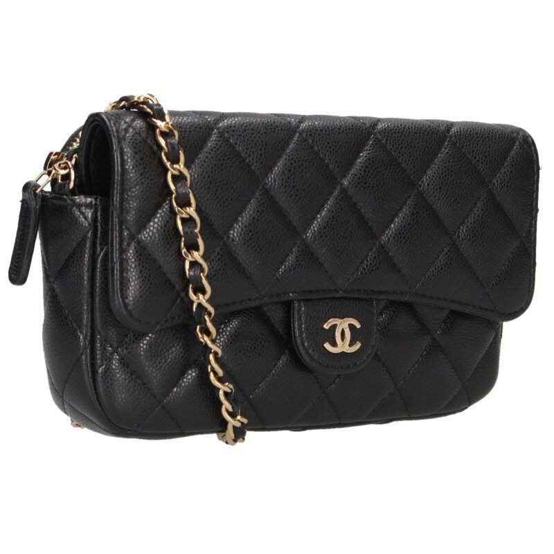 Chanel Quilted Chain Wallet Shoulder Bag