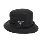 Prada Triangle Logo Padded Bucket Hat Polyamide Black M 2 Hc248