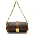 Louis Vuitton Papillon Trunk Monogram Shoulder Bag Brown