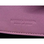 Bottega Veneta Key Case Intrecciato Pink Purple Leather — view 2