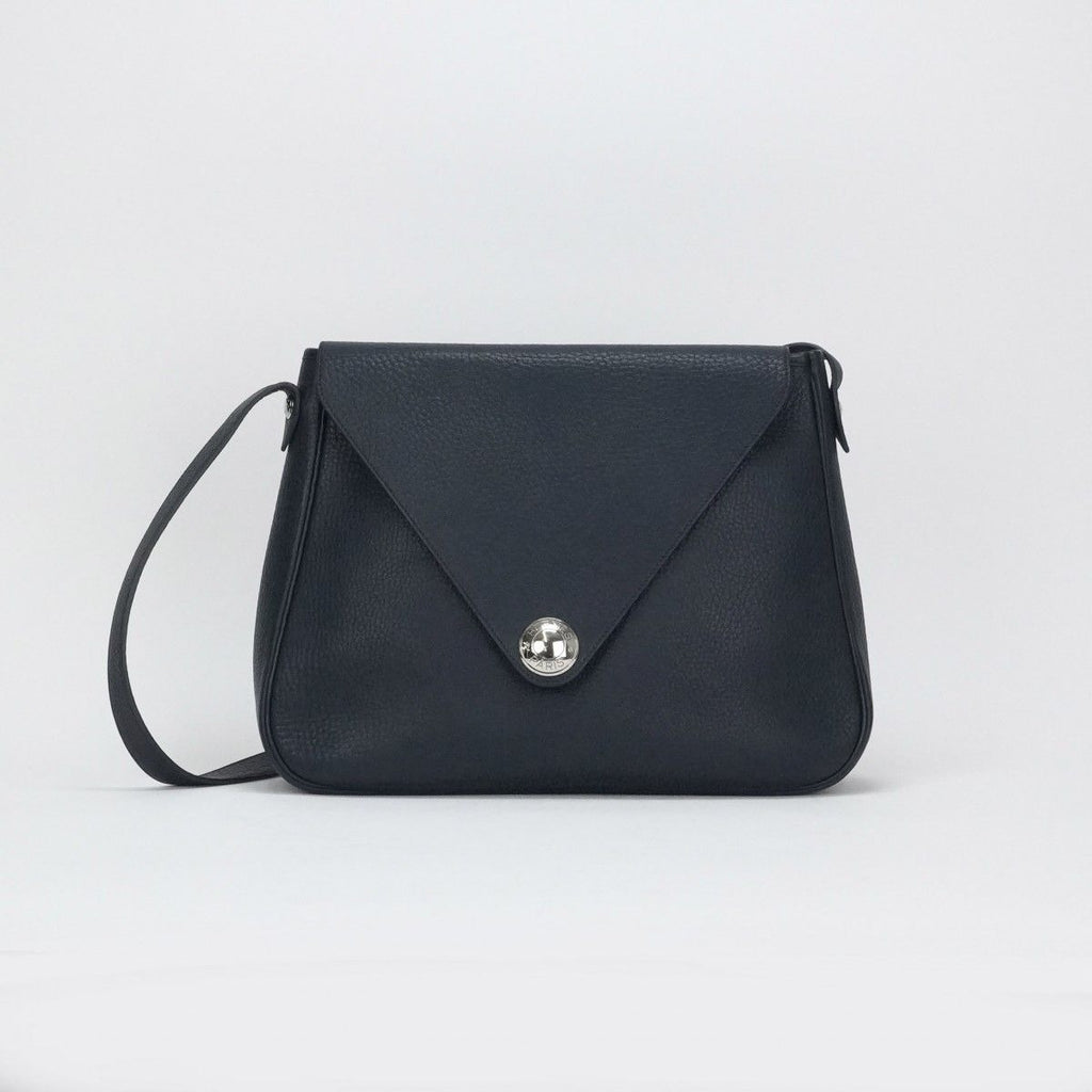 Hermes Christine 35 Shoulder Bag Buffalo Blue Obscure