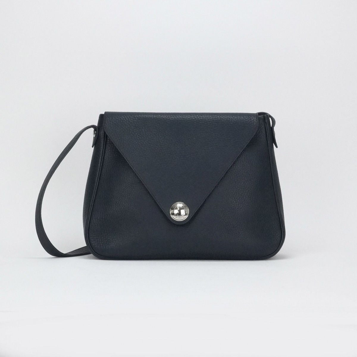 Hermes Christine 35 Shoulder Bag Buffalo Blue Obscure