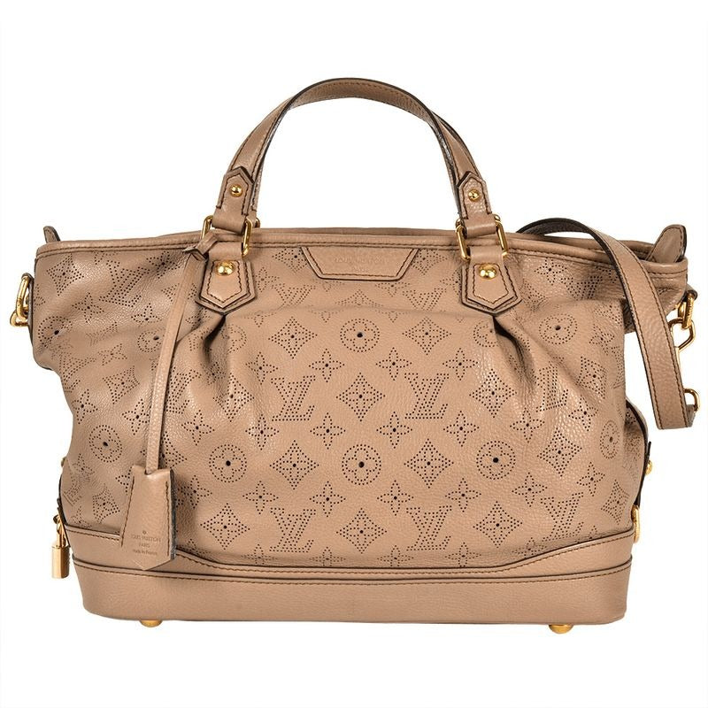 Louis Vuitton Stella PM Tote Bag Monogram Mahina Beige Poodle Ar1160
