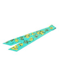 Hermes Twilly Kelly en Caleche Kelly's Carriage Scarf Green Yellow Silk