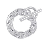Hermes Bracelet Chaine D'ancre TGM 9 Links Silver