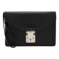 Louis Vuitton Epi Pochette Serie Dragonne Second Bag Noir Black Silver Hardware