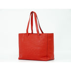 Loewe Anagram Tote Handbag Leather Red — view 2