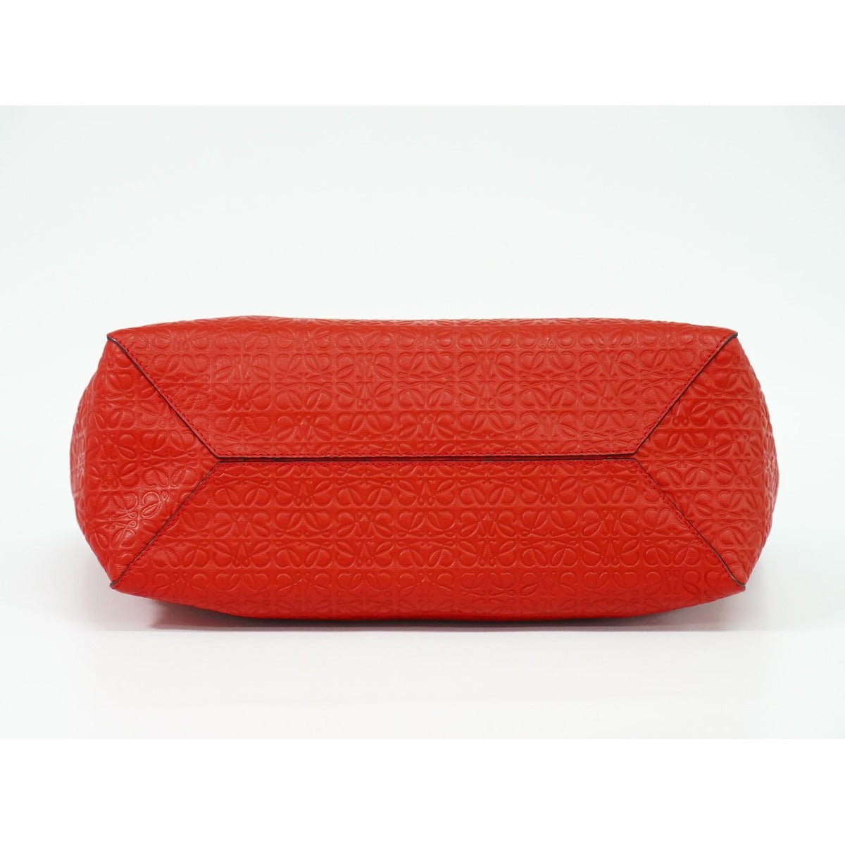 Loewe Anagram Tote Handbag Leather Red — view 3