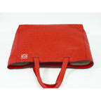 Loewe Anagram Tote Handbag Leather Red — view 5