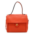 Louis Vuitton Lockme PM Handbag One Handle Leather Orange Red Black