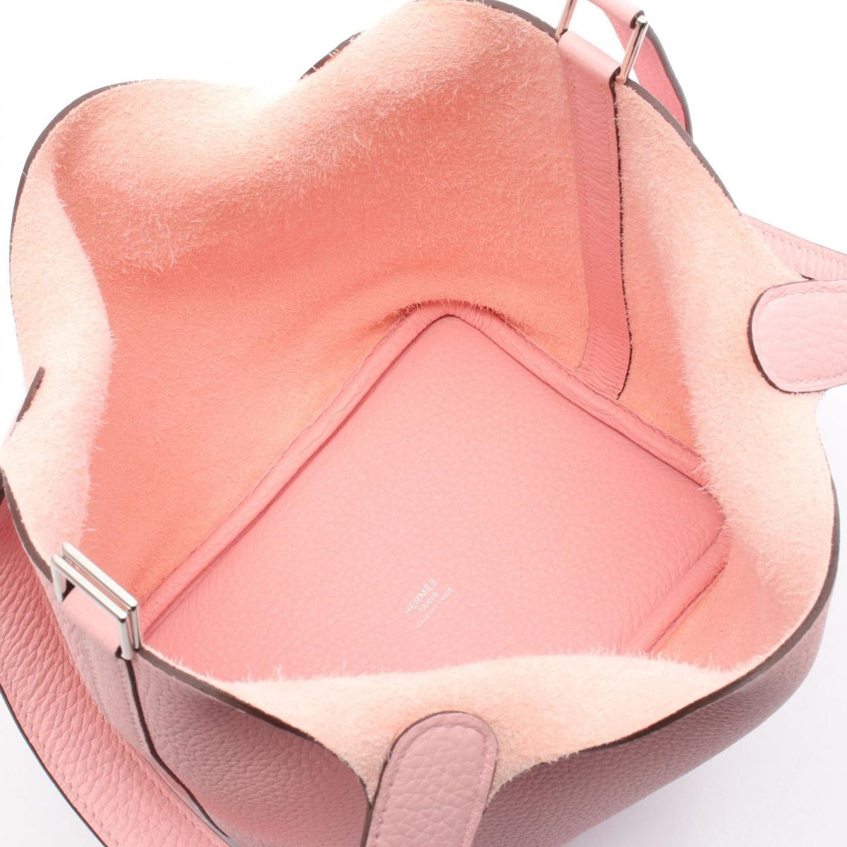 Hermes Handbag Picotin Lock PM Rose Sakura Leather — view 3
