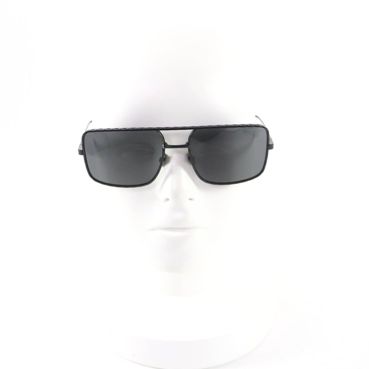 Chanel Pilot Sunglasses Logo Quilted Two Bridge Black — view 3