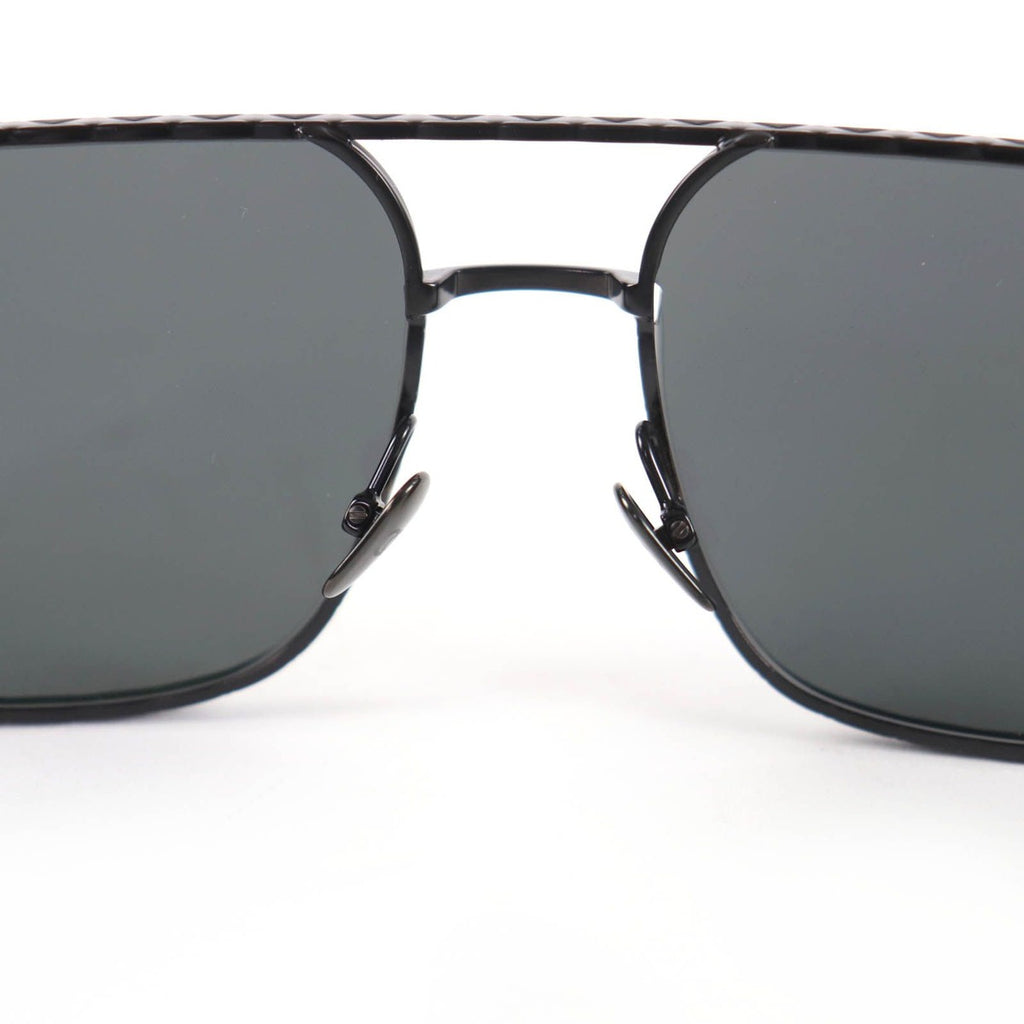 Chanel Pilot Sunglasses Logo Quilted Two Bridge Black — view 8