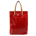 Louis Vuitton Shoulder Bag Reed MM Monogram Vernis Canvas Rouge Red