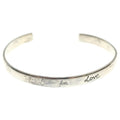 Gucci Blind for Love Bangle Bracelet Silver
