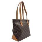 Louis Vuitton Cabas Piano Monogram Leather Brown Tote Gold — view 2