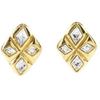 Chanel Bijoux Vintage Gold Plated and Rhinestone 22.5 g Earrings — view 2