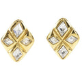Chanel Bijoux Vintage Gold Plated and Rhinestone 22.5 g Earrings