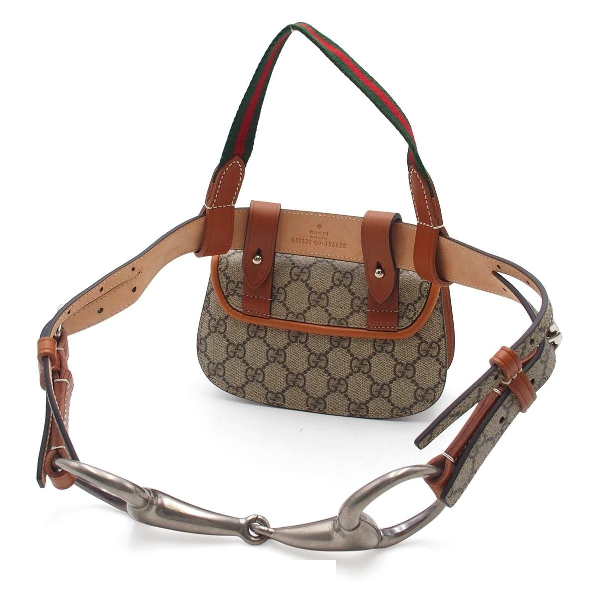 Gucci Bamboo Beige GG Supreme Canvas Mini Belt Bag — view 2