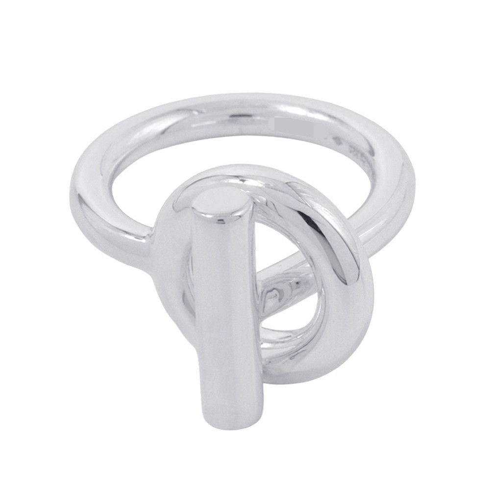 Hermes Ring Echapee MM Silver 51