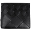 Bottega Veneta Intrecciato Bifold Wallet with Coin Purse Leather Black