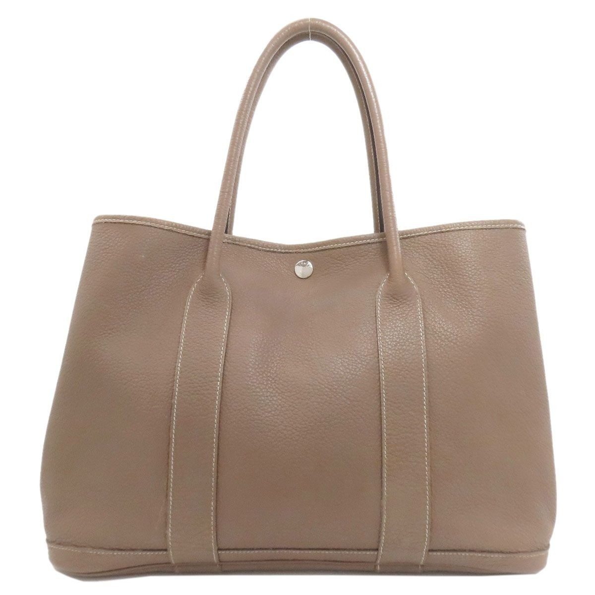 Hermes Garden Party PM Ethope Silver Tote Negonda