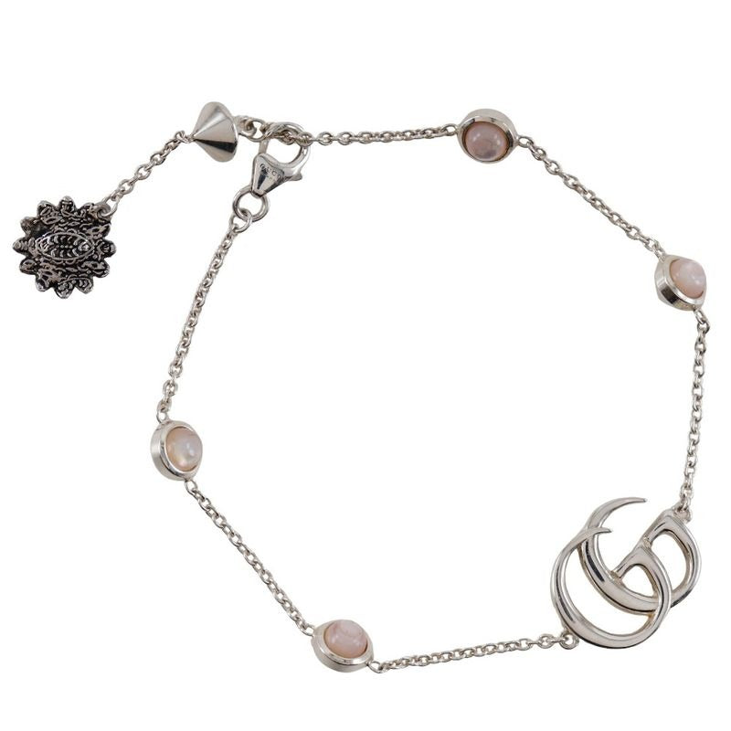 Gucci Double G 925 Silver and Mother-of-Pearl 6.3 Bracelet — view 2