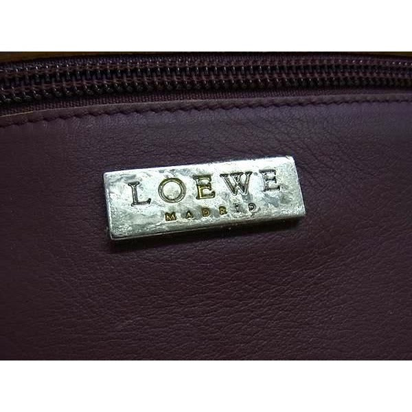 Loewe Handbag Elcano Bordeaux Leather — view 6