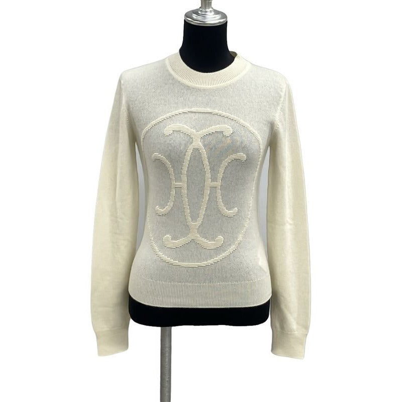 Hermes H Lift Long Sleeve Cashmere Knit 23 AW Women Size 34