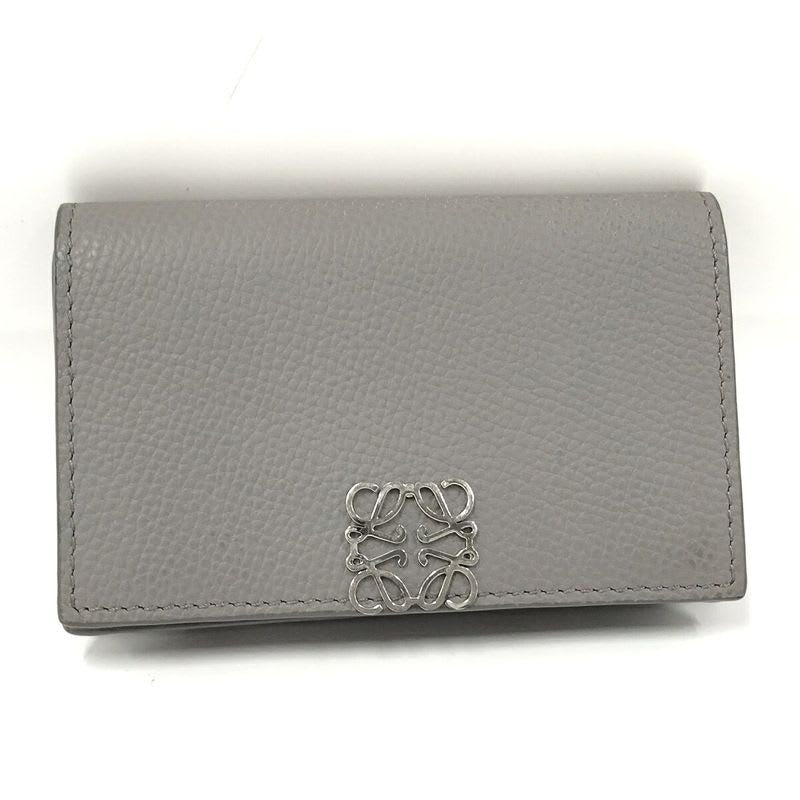 Loewe Business Card Holder Anagram Case Leather Gray C821 M97 X03 — view 2