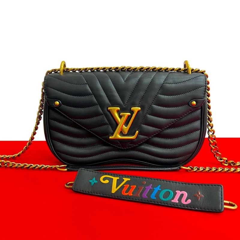 Louis Vuitton New Wave Leather 2-Way Chain Shoulder Bag Handbag