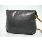 Celine Leather Shoulder Bag Pochette Black — view 2