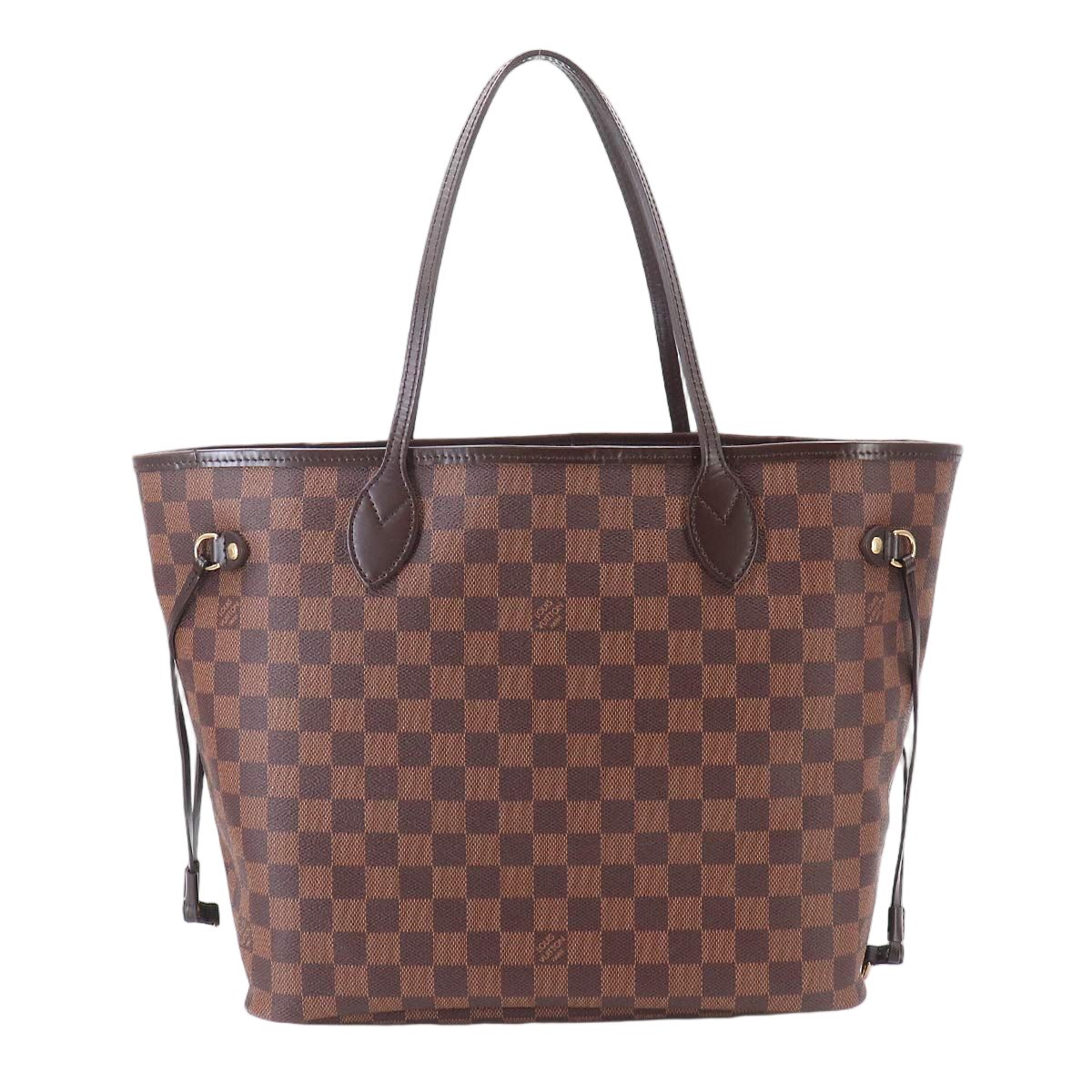 Louis Vuitton Damier Neverfull MM Tote Ebene Cerise Brown