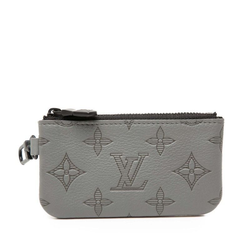 Louis Vuitton Monogram Shadow Duo Messenger Pouch Gray Leather