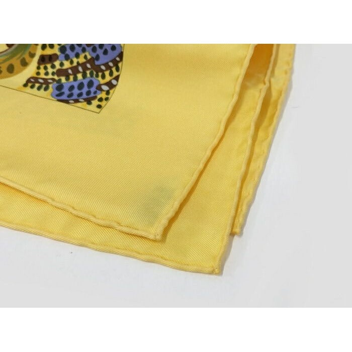 Hermes Carre 90 Large Scarf Turkana Pearls Les Perles De 100% Silk — view 3