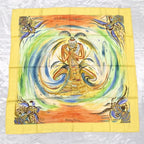 Hermes Carre 90 Large Scarf Turkana Pearls Les Perles De 100% Silk