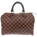Louis Vuitton Speedy 30 Damier Ebene Brown Handbag 0029