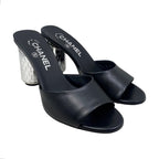 Chanel Mule Sandals Mirror Heel 94305 36 1 2 Size Coco Mark — view 2