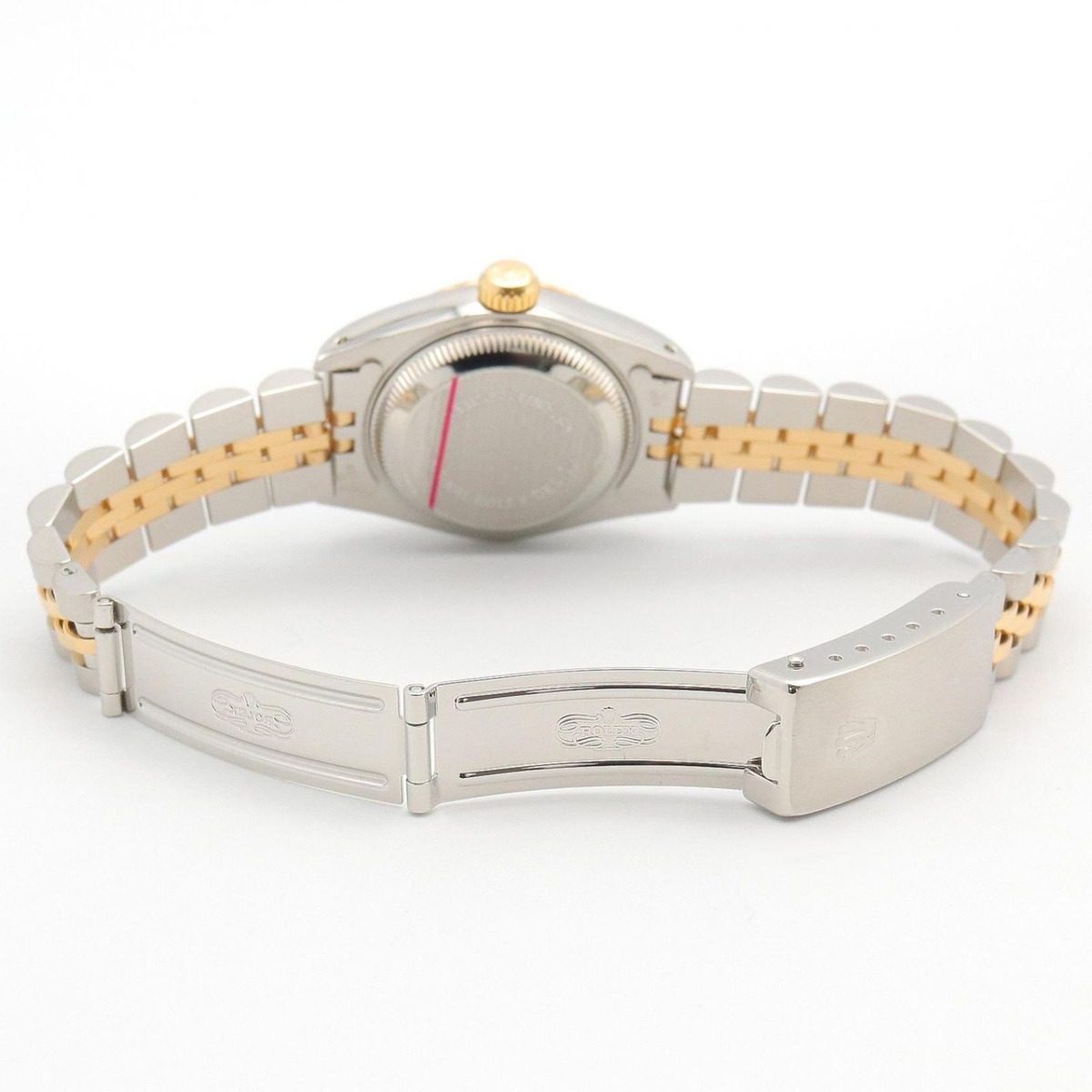 Rolex Datejust L Number Champagne Bar CH BA 18k Stainless Steel Watch — view 3