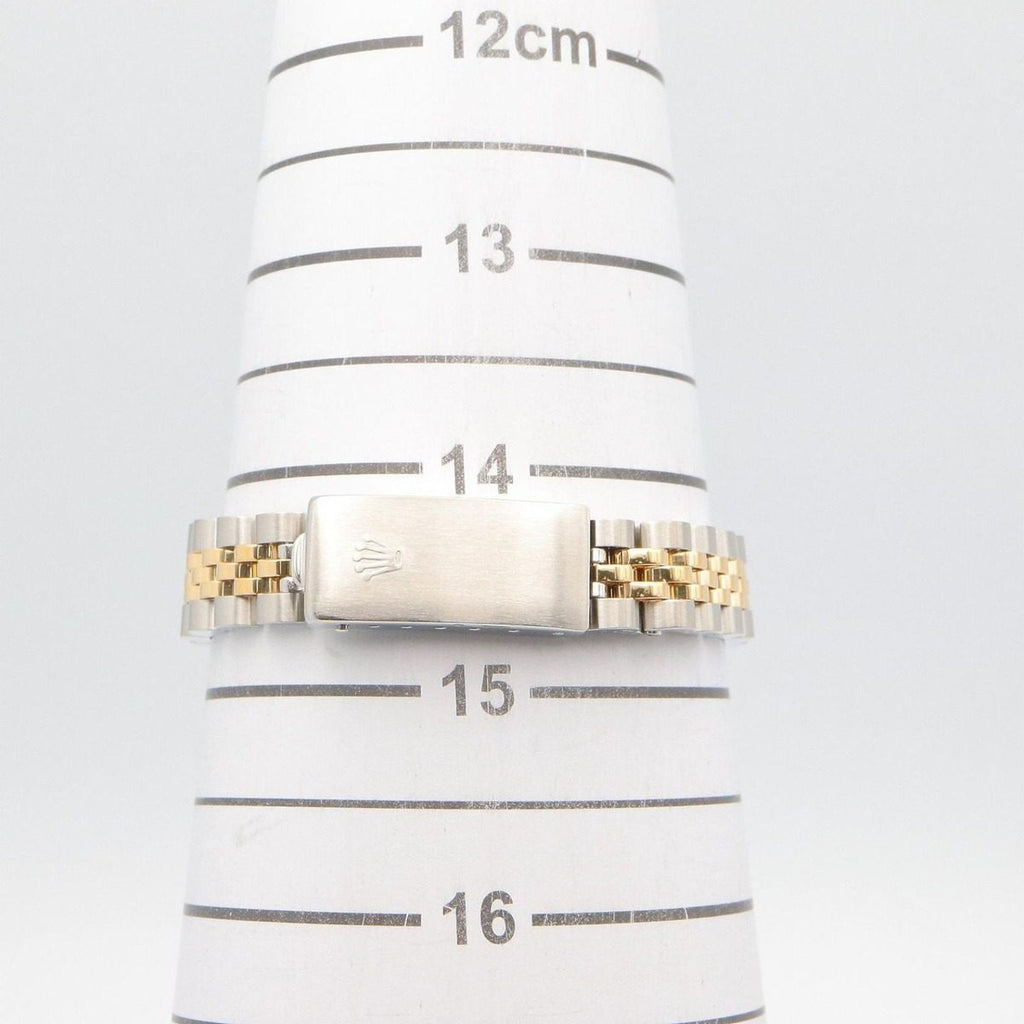 Rolex Datejust L Number Champagne Bar CH BA 18k Stainless Steel Watch — view 6