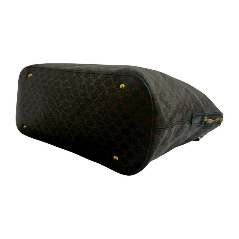 Celine Vintage Macadam Blason Logo Pattern Leather — view 9