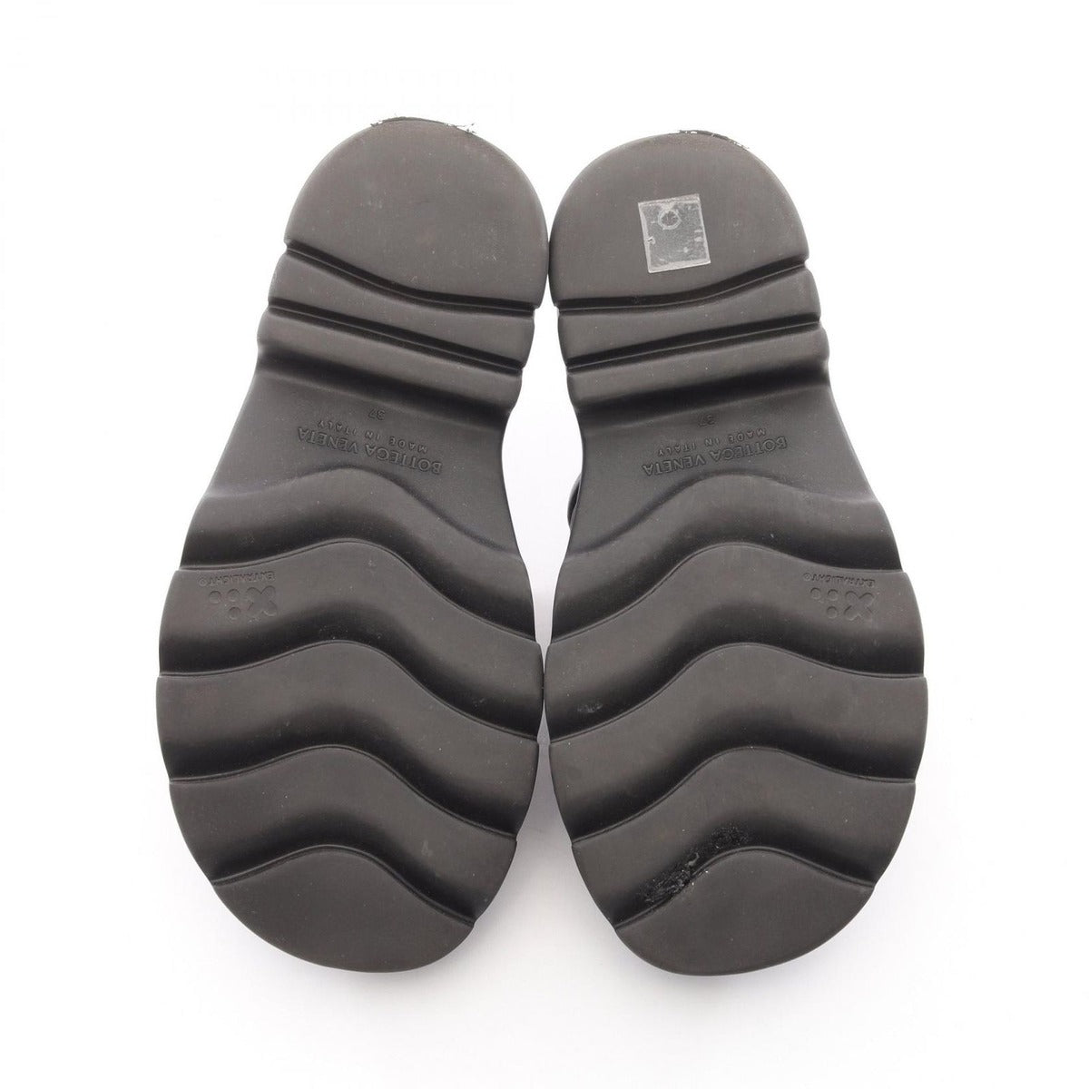 Bottega Veneta Sandals Flash Black Leather Nylon — view 4