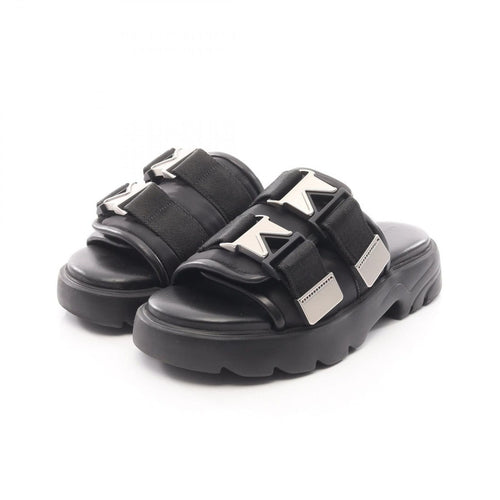 Bottega Veneta Sandals Flash Black Leather Nylon