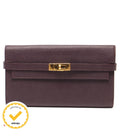 Hermes Wallet Gold Kelly