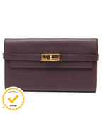 Hermes Wallet Gold Kelly