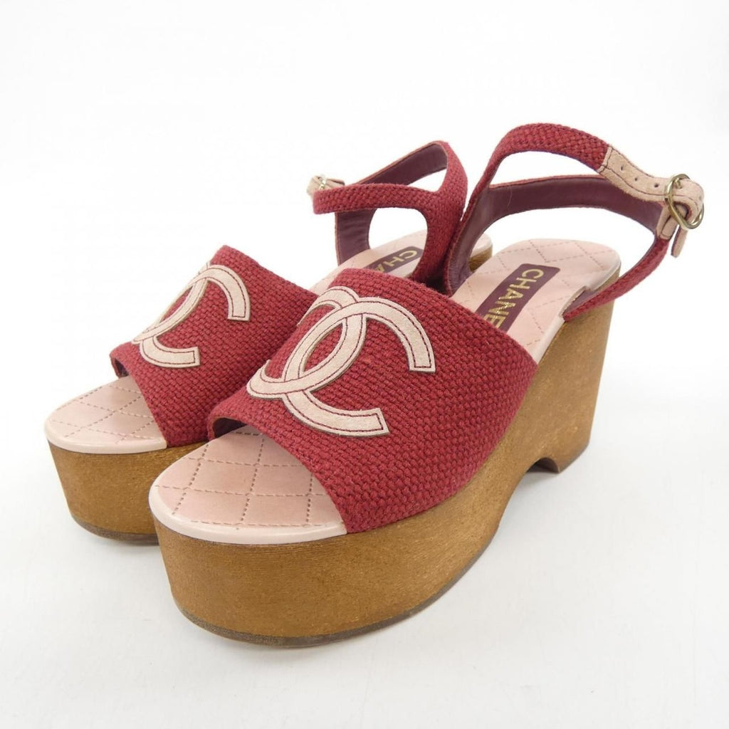 Chanel Sandals Red 37 — view 3